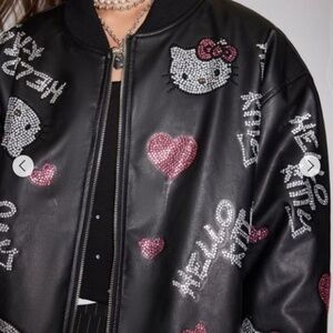 Hello kitty rhinestone jacket